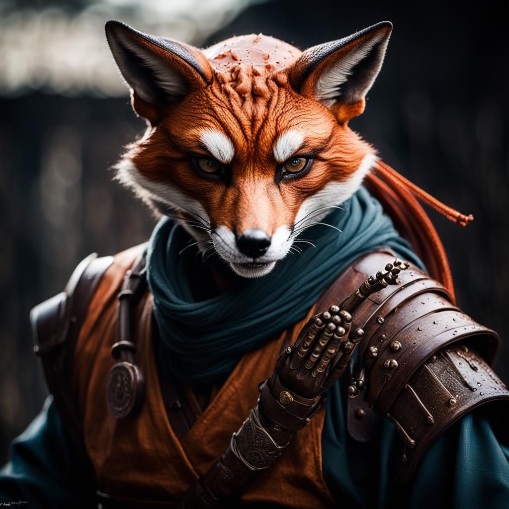 Hadozee Gun Fu Monk Portrait