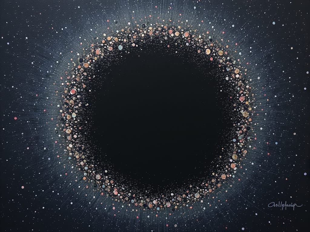 Pointillist Void in Endless Expanse