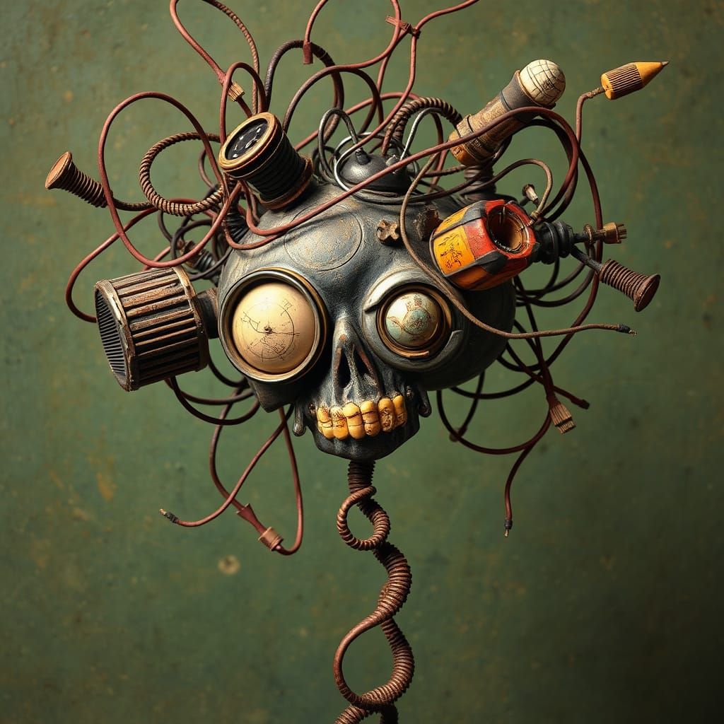 Trippy and Quirky Abstract Wire Design