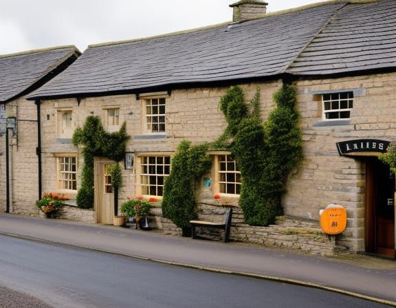 Picturesque Yorkshire Dales Village With Pub
