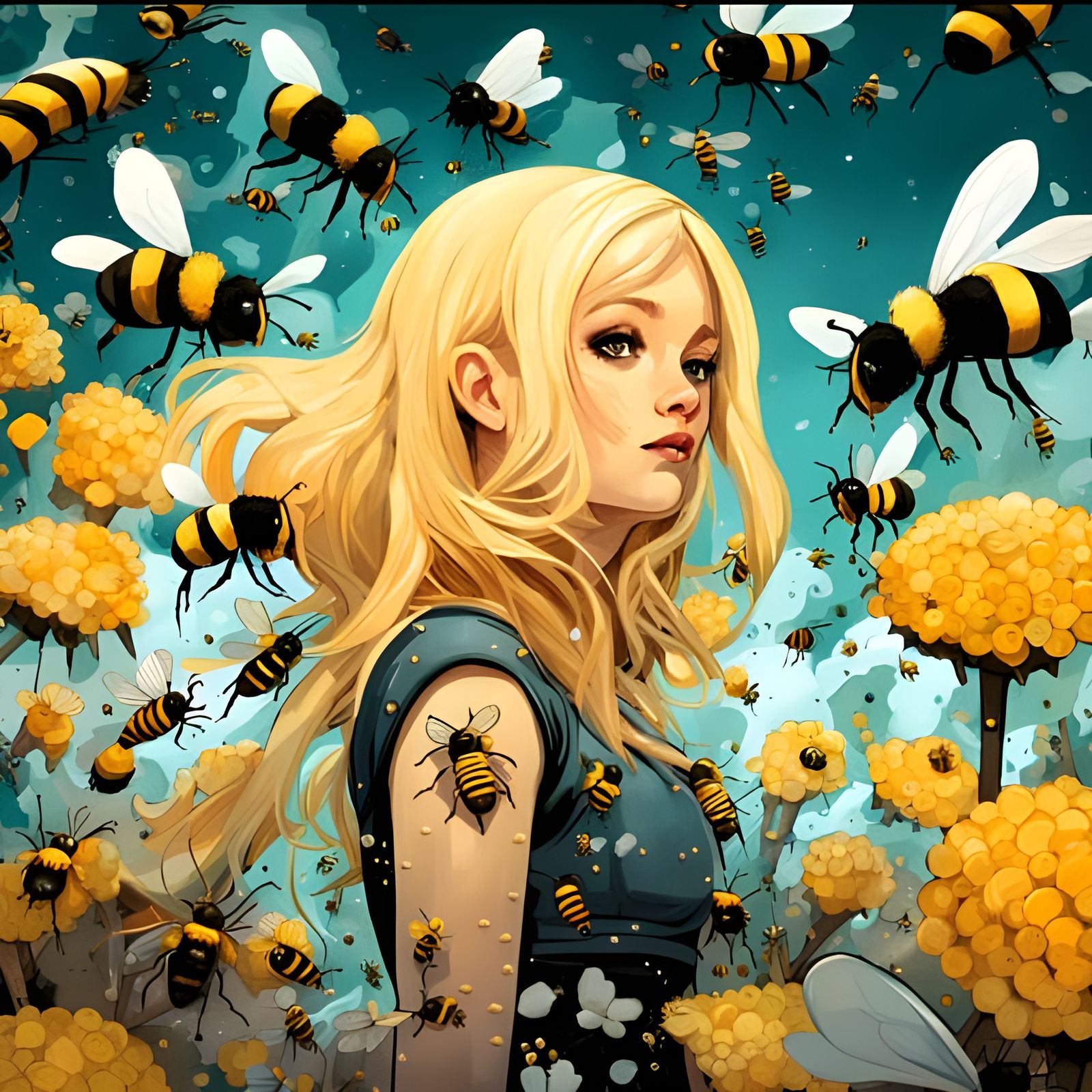 Queen Bee AI Generated Image