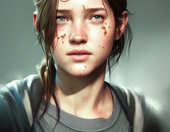 Ellie from The Last of Us: Hyperdetailed Portrait