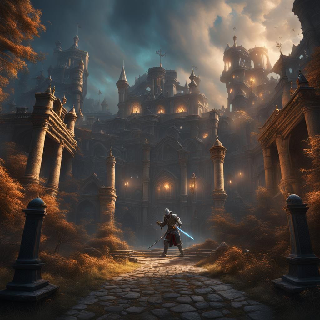 Dramatic Rapier Duel Concept Art