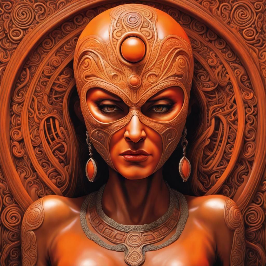 Eerie Woman Portrait in Fantasy Style