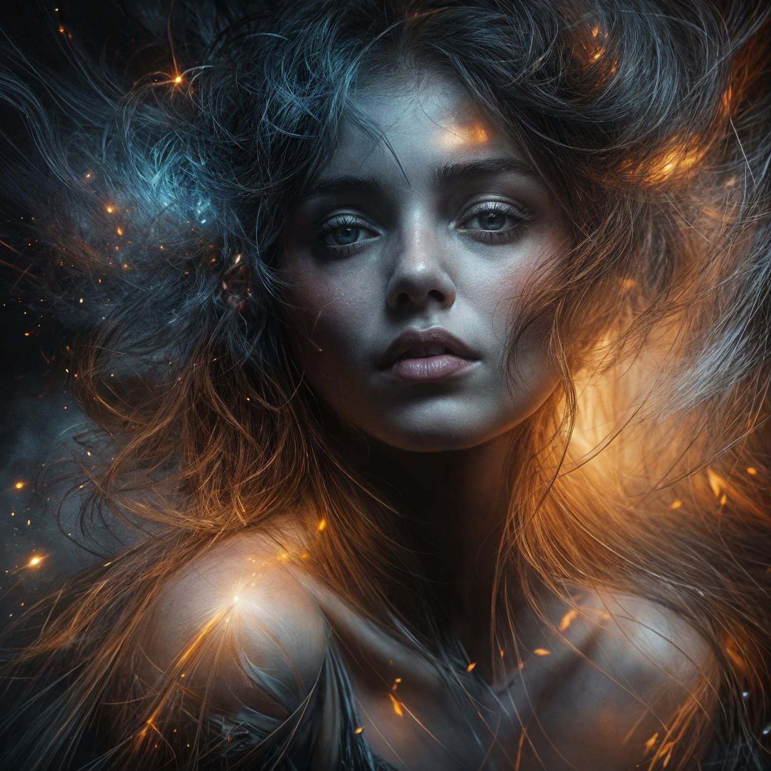 Caravaggio Style: Neon Infused Tenebrism