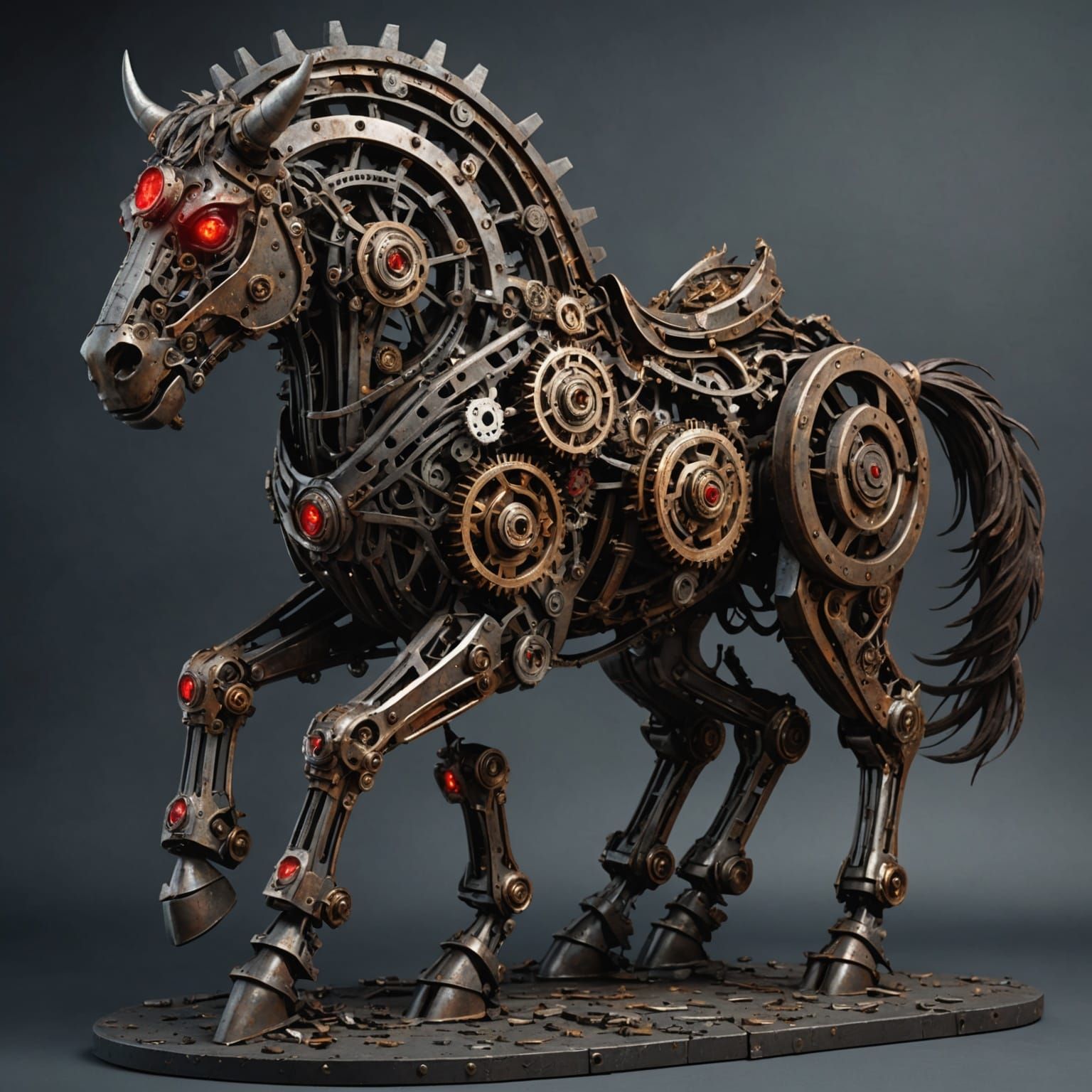 Mechanical Centaur Chiron in Detailed 3D