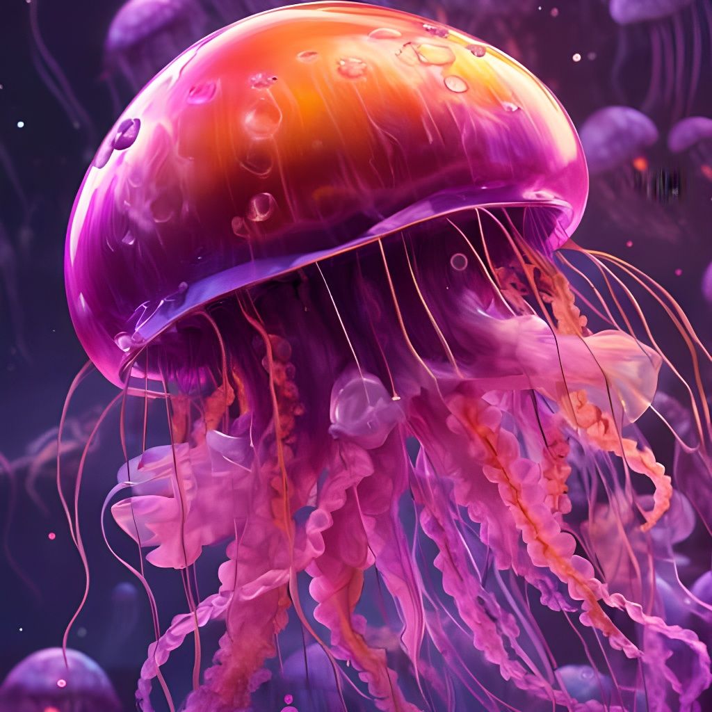 Ethereal Jellyfish Generated by AI