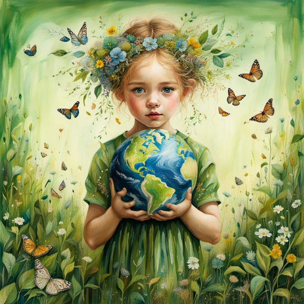 Intricate Earth Day Celebration Artwork