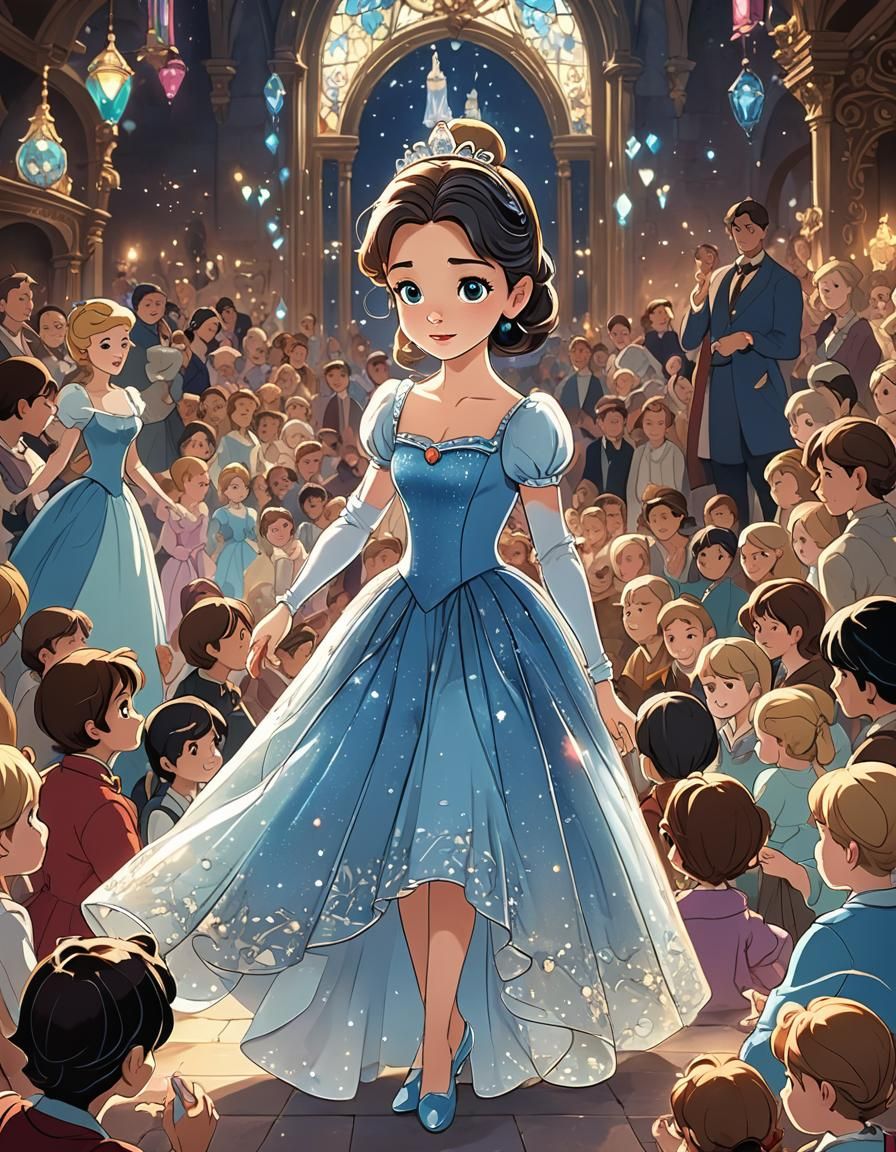 Child Cinderella and the Glass Slipper, Anime Style
