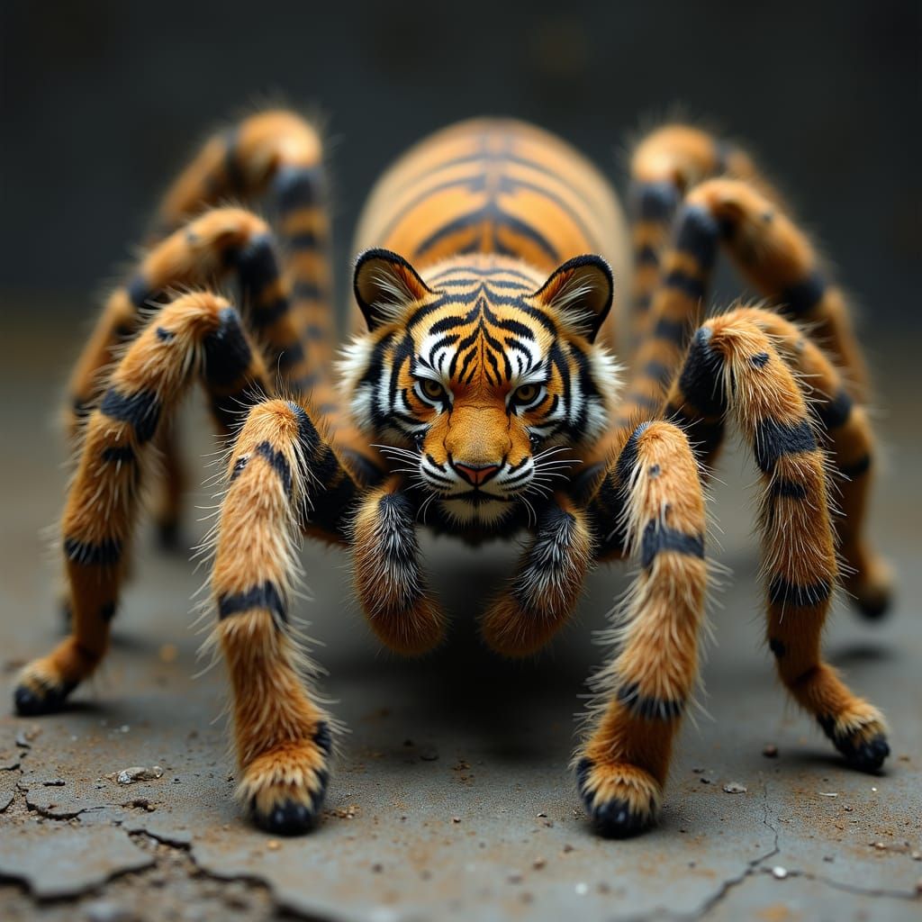 Six-Legged Spider-Tiger Hybrid