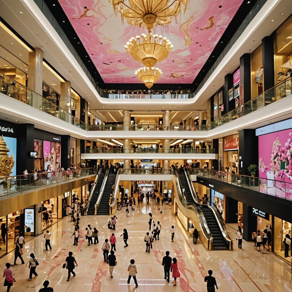 Bangkok Mall: Modern Architecture in 8K Resolution