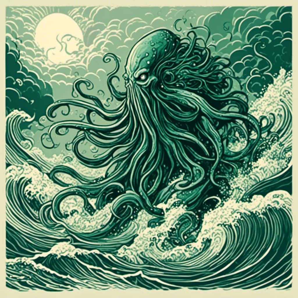 Cthulhu Rises: Dark Fantasy Concept Art