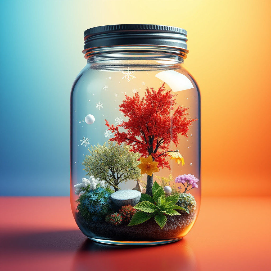 Four Seasons in a Jar: Digital Art
