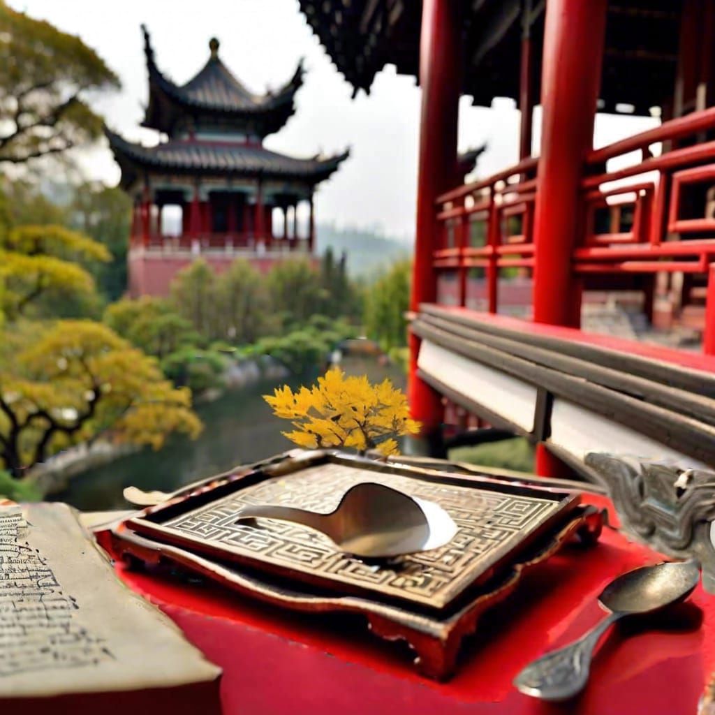 Autumnal Serenity in a Chinese Garden