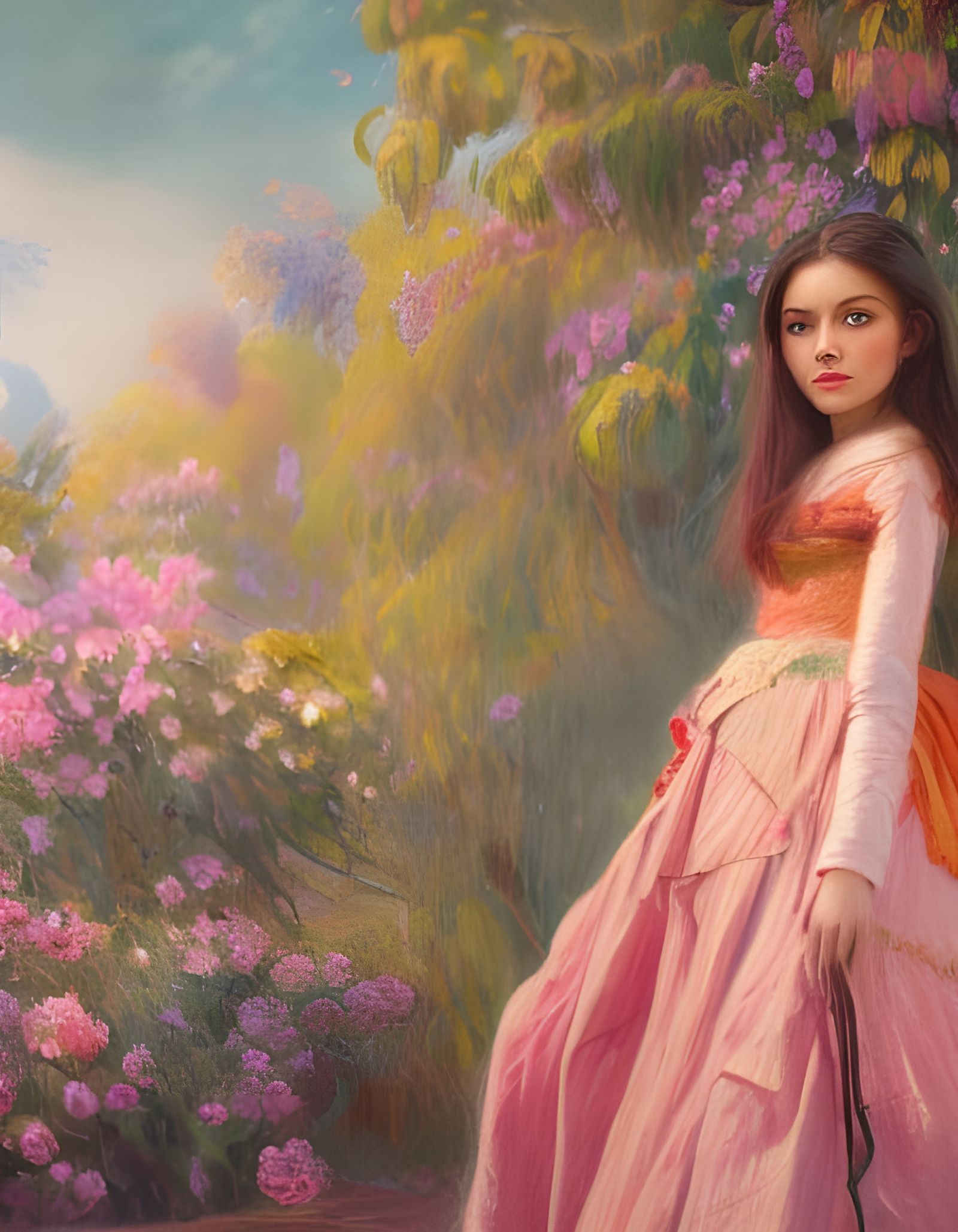 Jenna Ortega in Renoir-Inspired Spring Colors