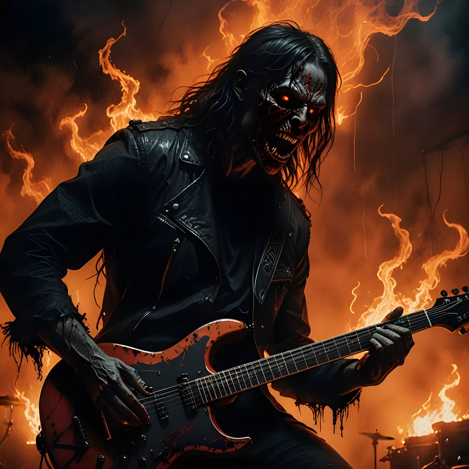 Dark Norwegian Metal Band Shredding on Electric Guitars