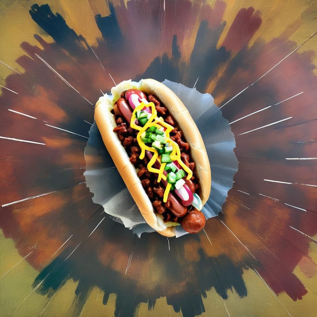 AI Generated Bacon Chili Dog
