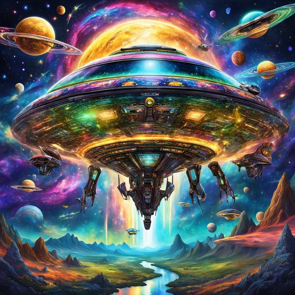 Breathtaking Cosmic Dreamscape in Vibrant Hues