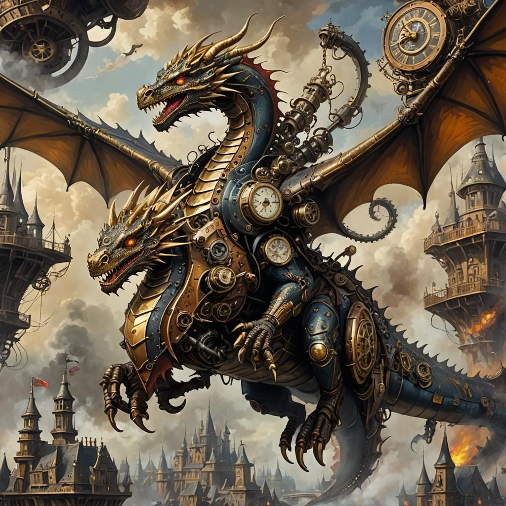 Steampunk Inventor Brings Mechanical Dragon to Life