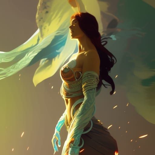 Earth Embodiment Concept Art in Hyperdetailed Style