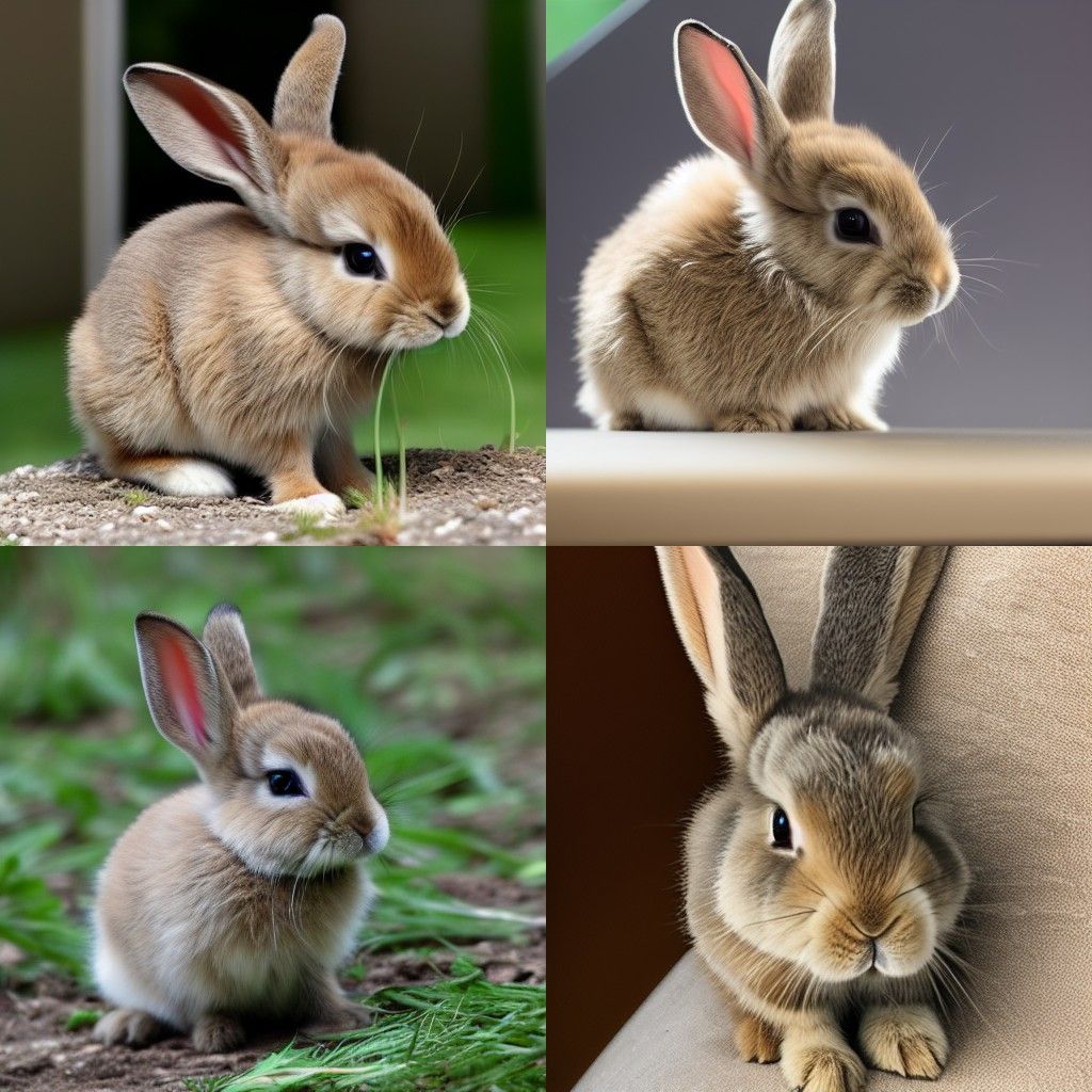Cute Baby Bunny Generated by AI