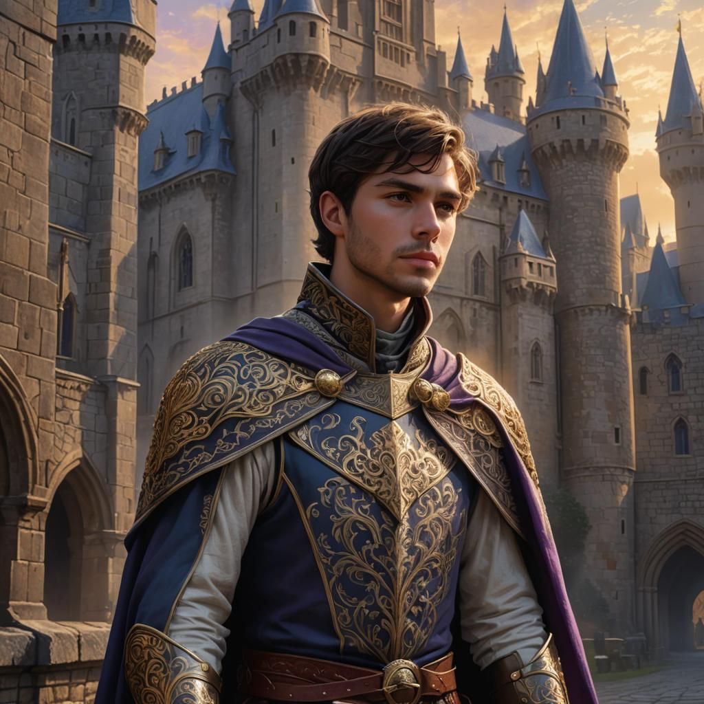 Heroic Medieval Duke in Golden Hour Lighting