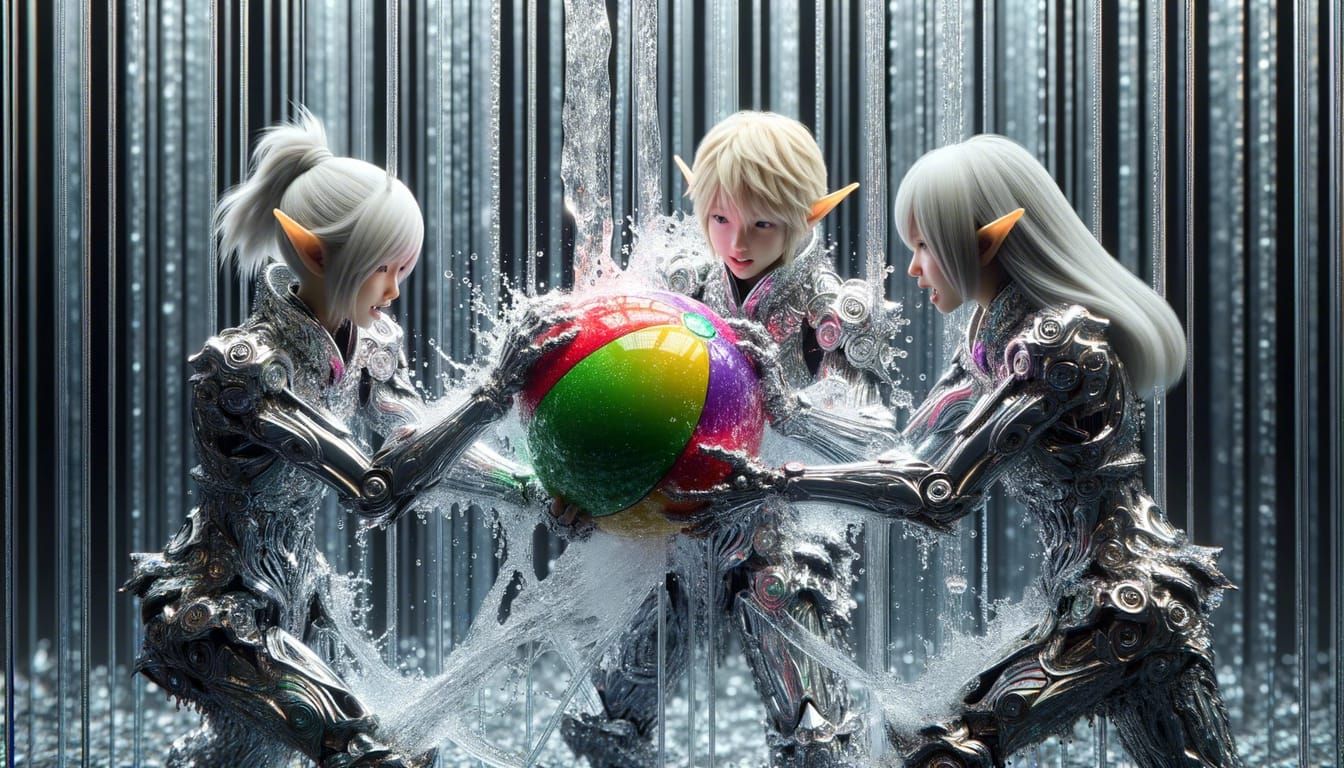 Metallic Elf: A Fusion of Fantasy and Industry