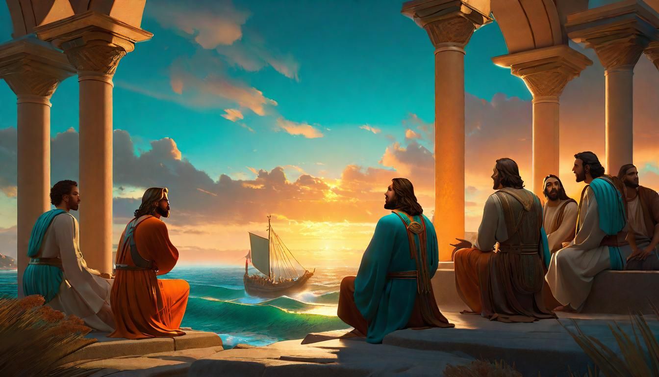 Jesus Teaching Disciples at Galilee: Classic Art