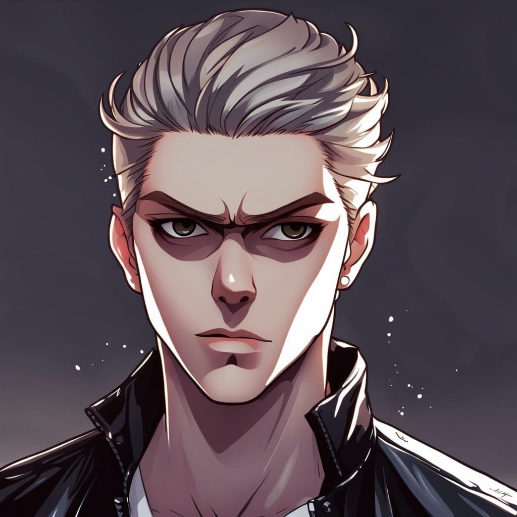 Evan Peters as Anime Key Visual Character