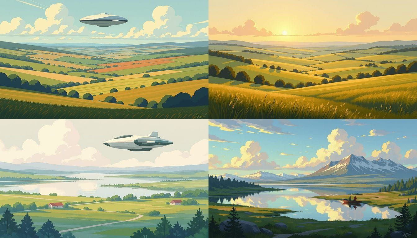 Overhead View from AI Image Generator