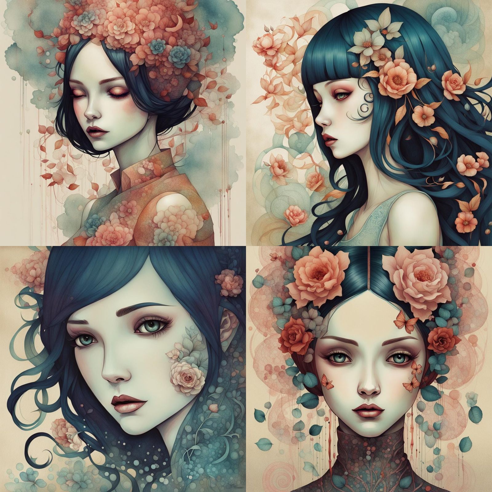 Surreal Digital Art Fusion by Multiple Artists