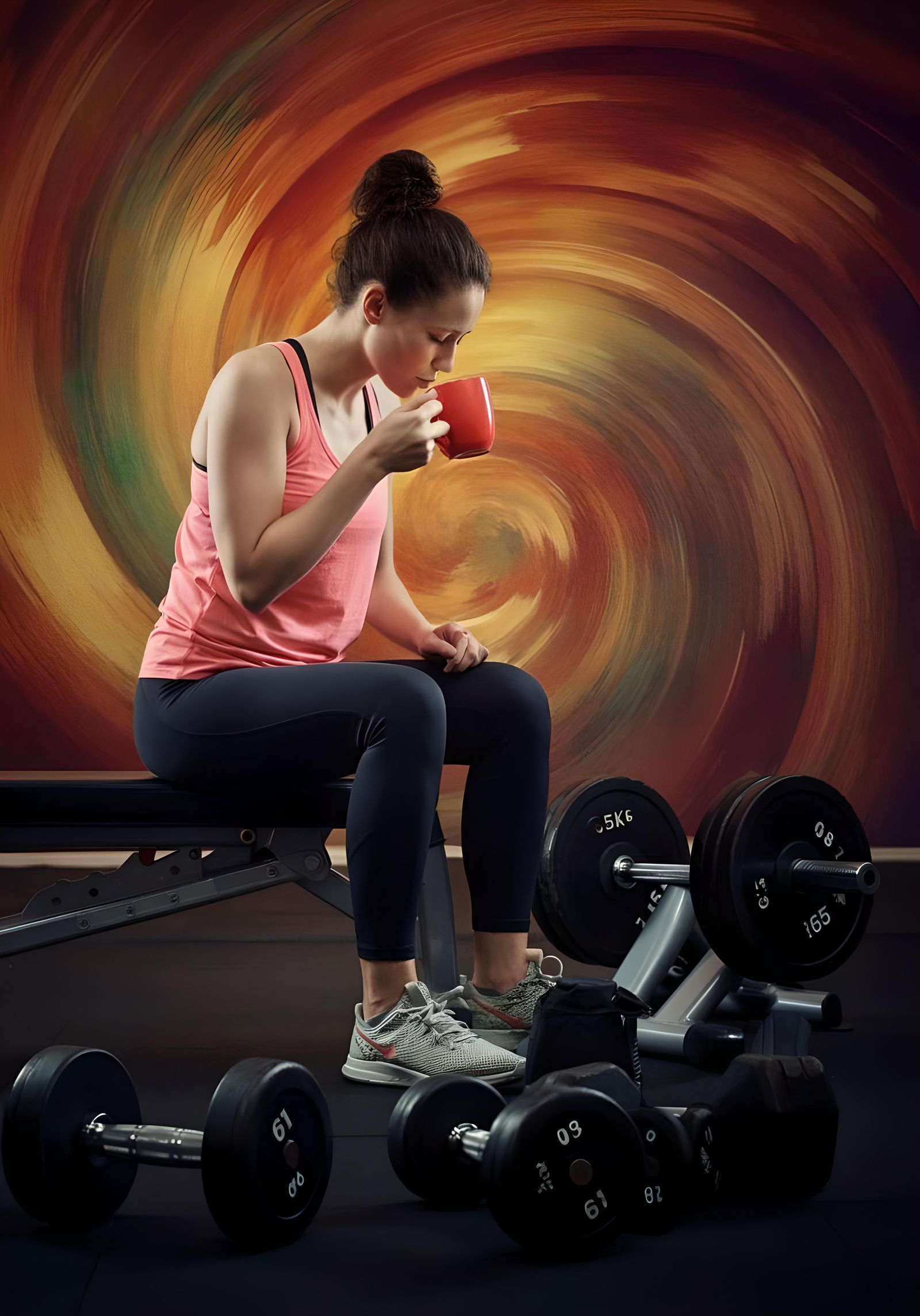 Coffee in the Gym: Kandinsky-Inspired Psychedelic Art