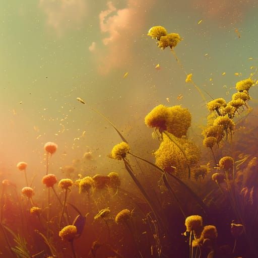 Surreal Blooming Faces: Hyperrealistic Concept Art