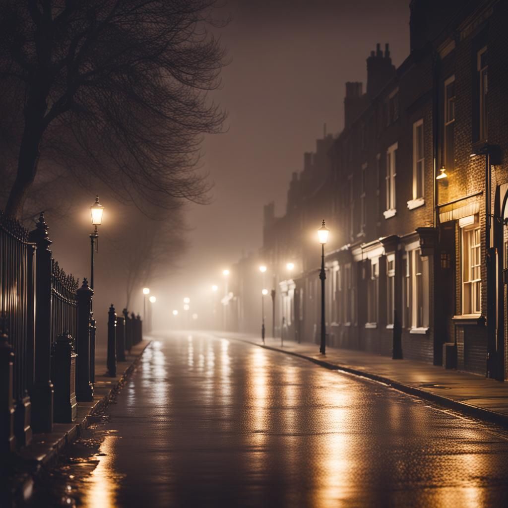 Misty Victorian East London Night Photography