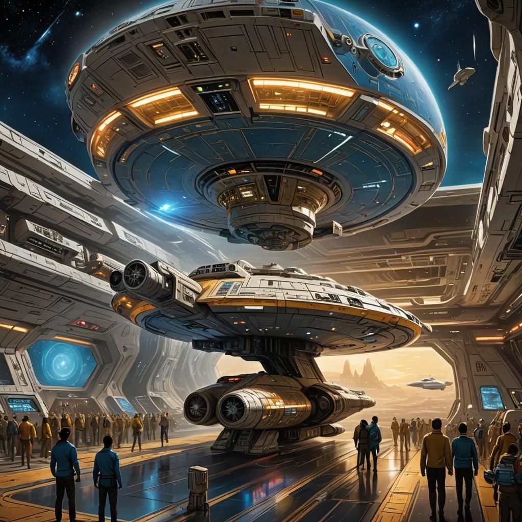 Star Trek Meets Star Wars: Docking at Spaceport