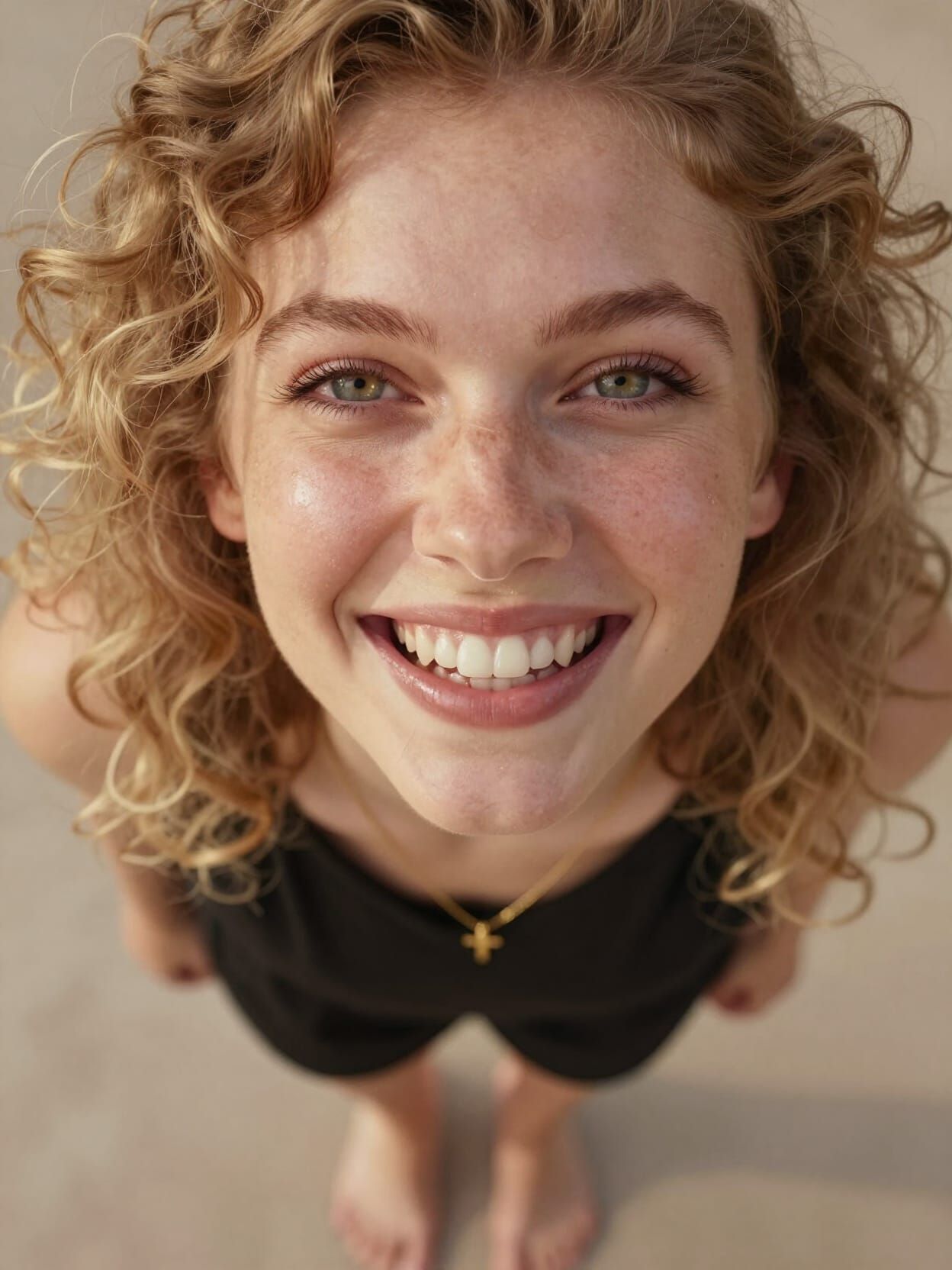 Radiant Joy: Ultra-Detailed Portrait of a Young Woman