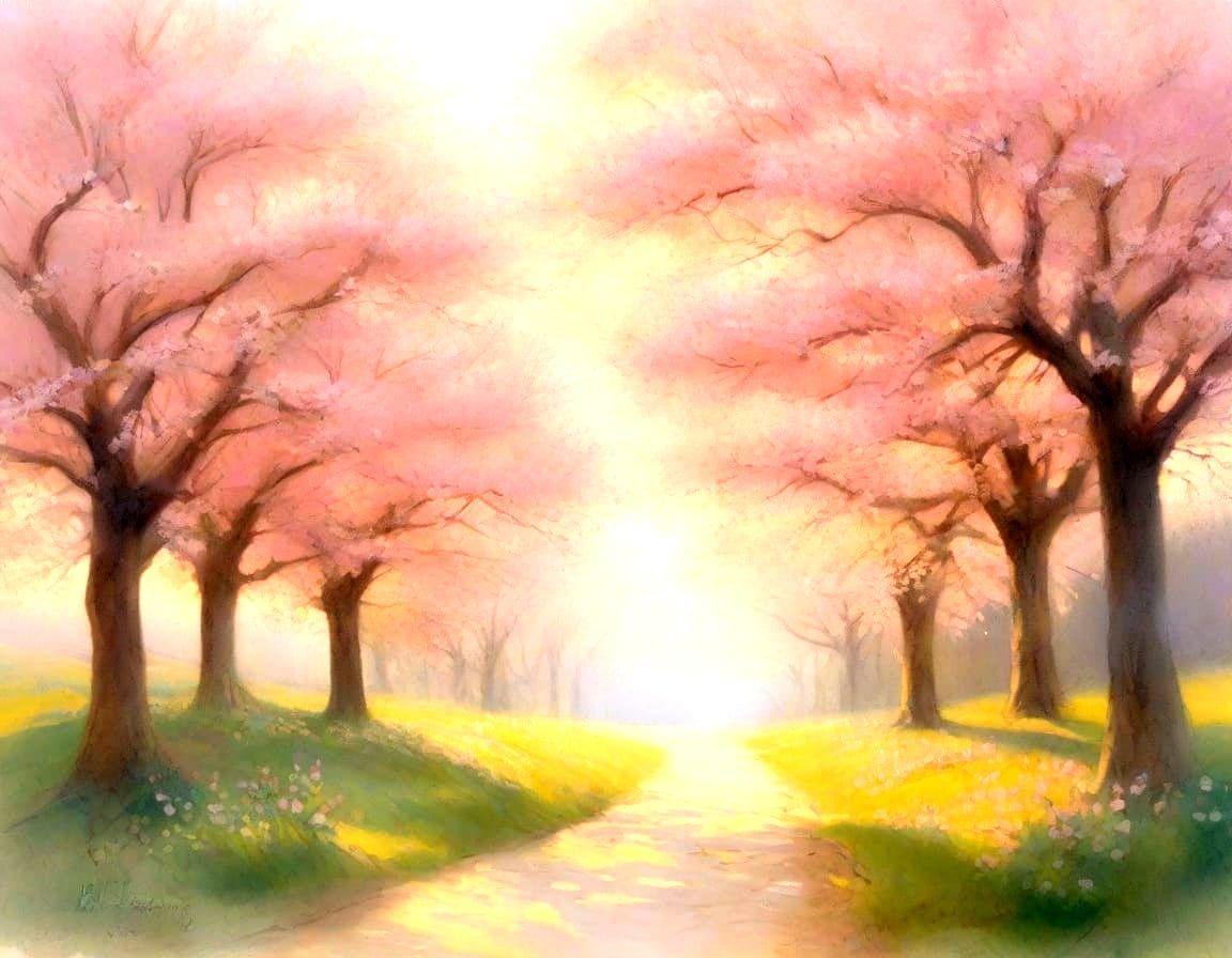 Sakura Blossoms in Soft Focus