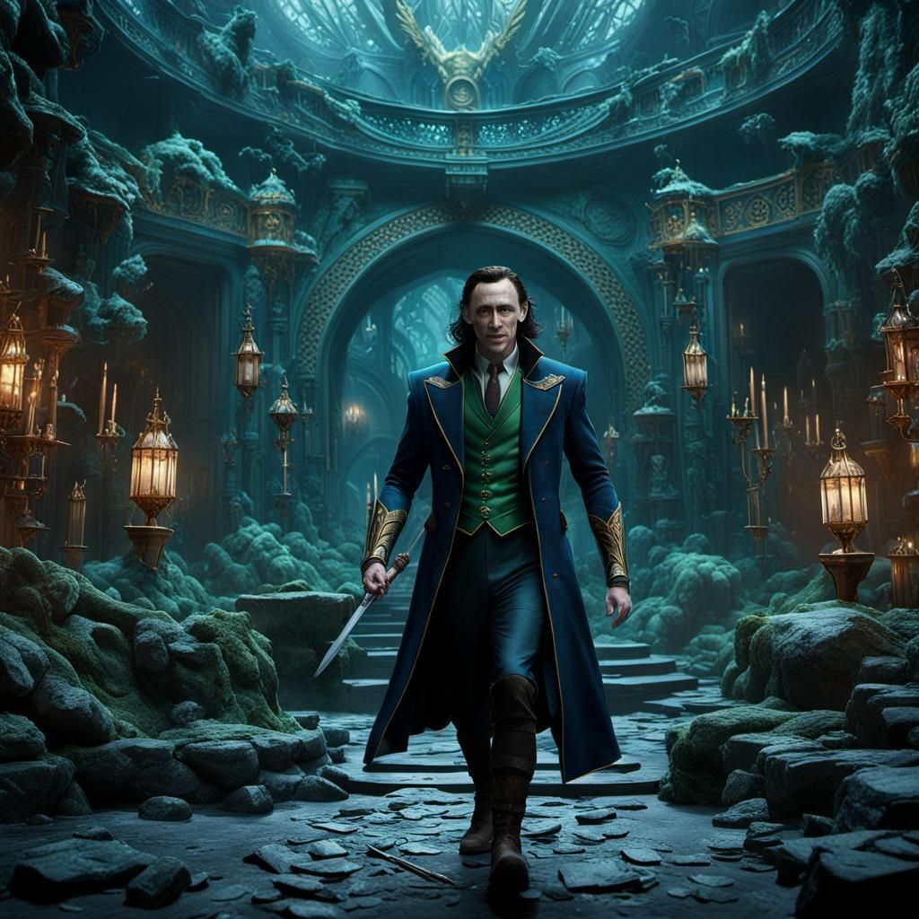 Detailed Matte Painting of Loki in Unreal Engine