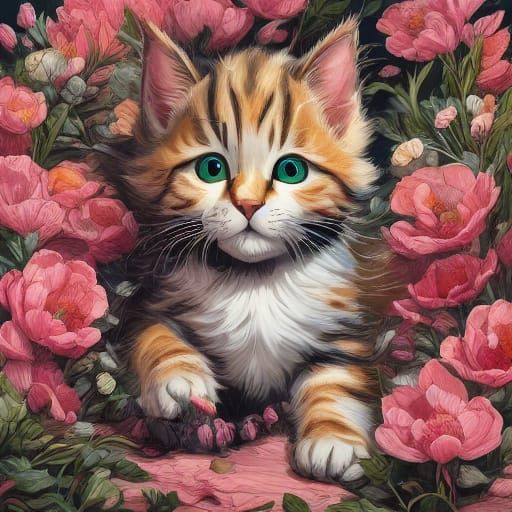 Pet Portrait of Cats and Dogs in Digital Art