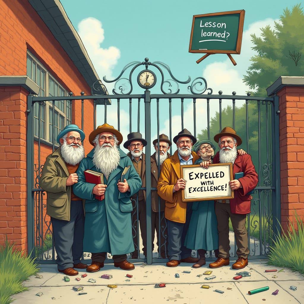 Cartoon Teachers Expelled with Excellence