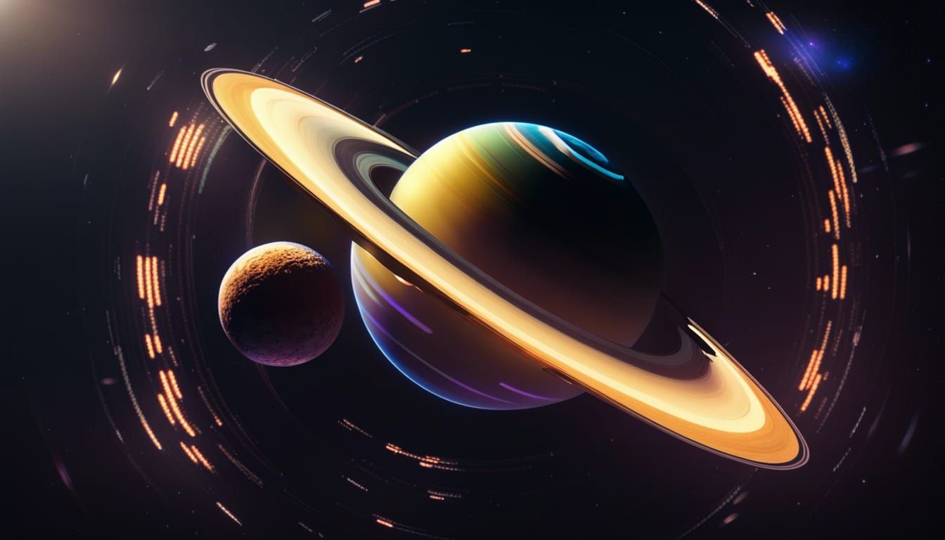 Saturn in Sci-Fi Dynamic Lighting