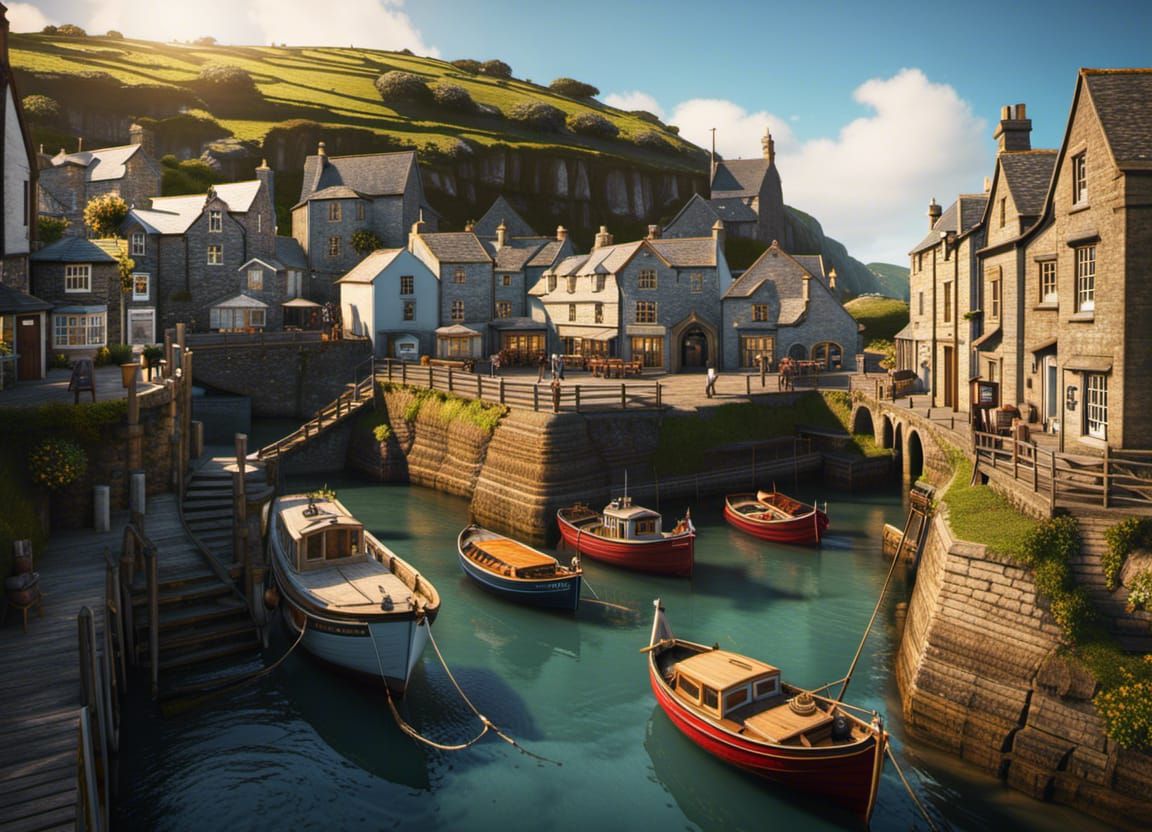 Port Isaac Cornwall UK, one of the most scenic towns in the UK