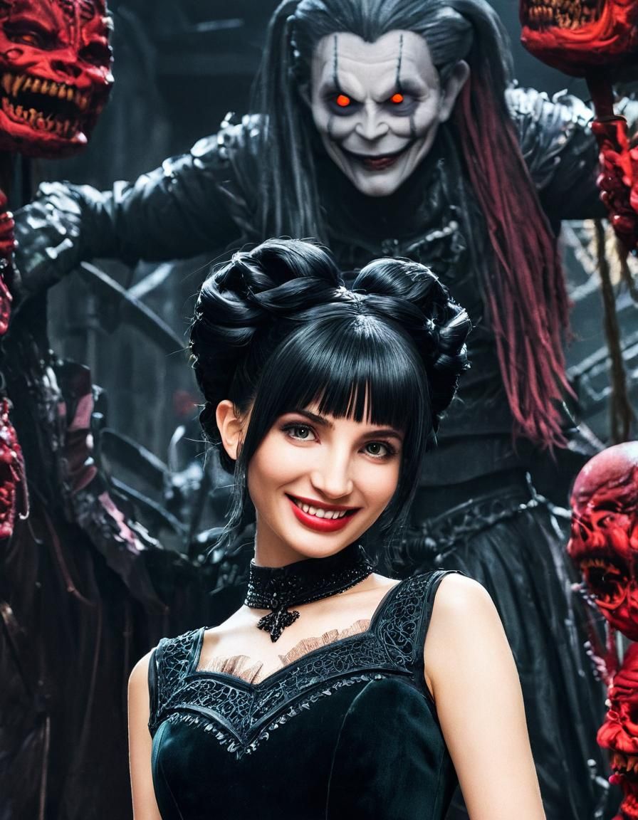 Human Princess Cult Leader in Dark Fairytale Style