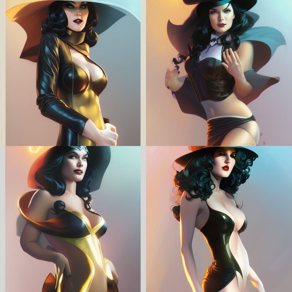 Zatanna Portrait in Comic Art Style