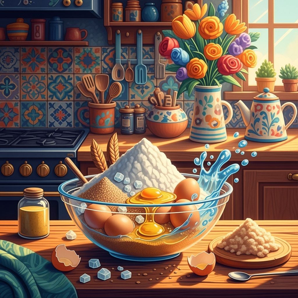 Baking Still Life in Digital Art Style
