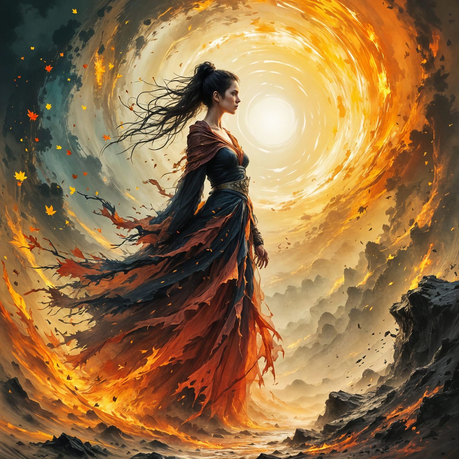 Linden Unleashes Fierce Shout in Epic Fantasy Scene