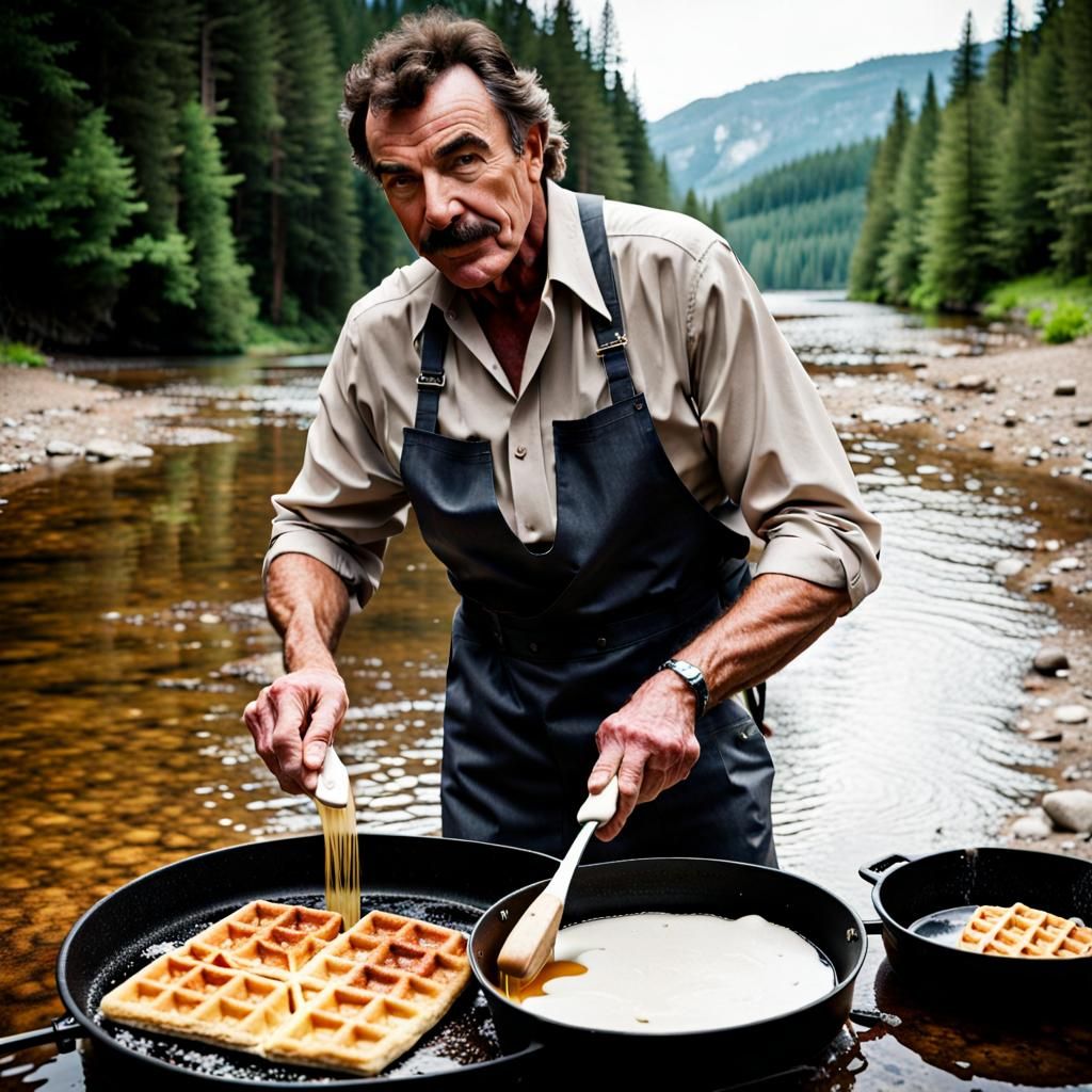 Famous Tom Selleck River Waffles