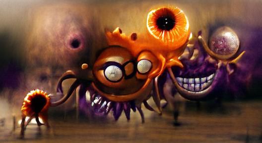 Classic Beholder Monster Illustration