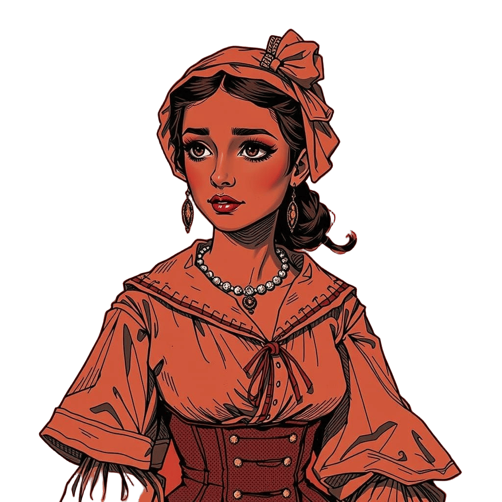 Drawing of a French Woman