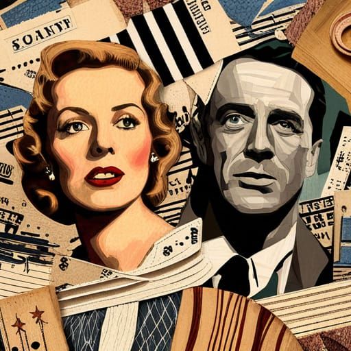 Hollywood Collage Art